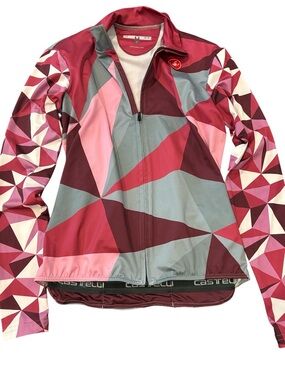 Castelli Women's Triangolo Mid Jersey FZ Cycling Biking Shirt Small